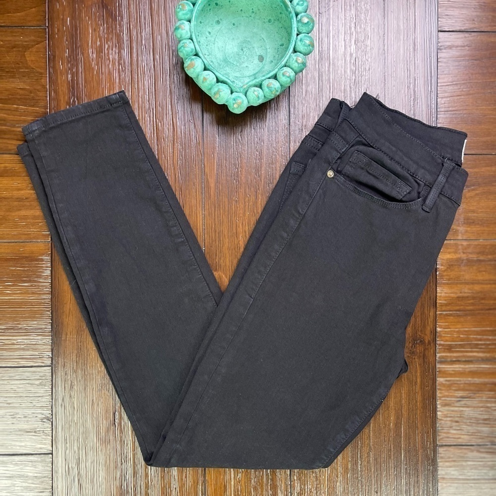 FRAME DENIM Le‎ Skinny de Jeanne Crop Black Denim Jeans Size 26